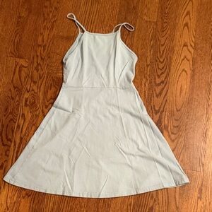 Copper Key Light Blue fit and flare Mini Dress